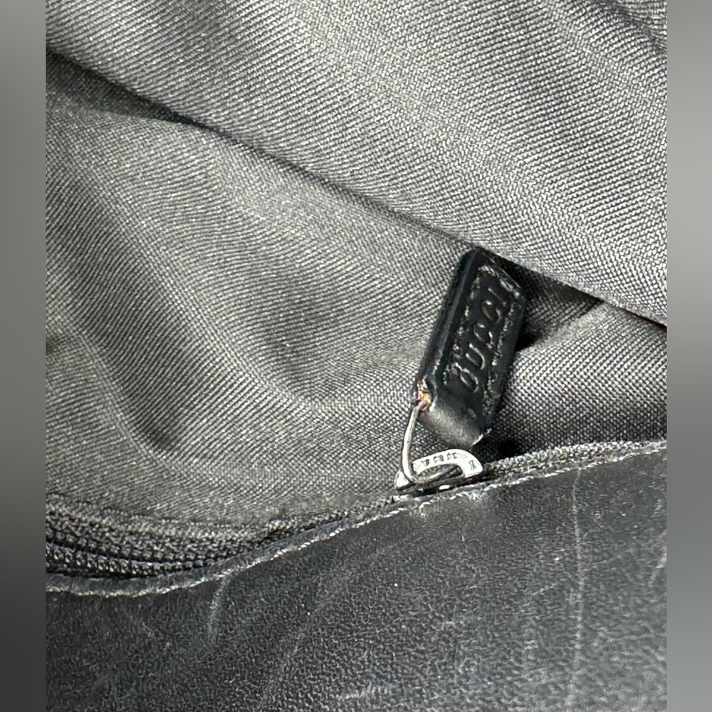 Gucci-Authentic-Guccisima Large Black Shoulder Bag Rare - Picture 14 of 16